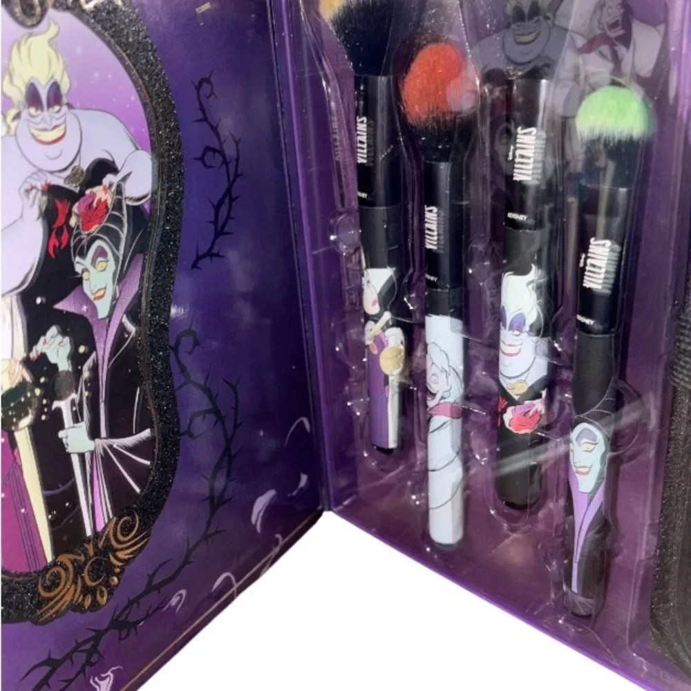 NEW Disney Villains Blending 7 piece Makeup Brush Set Ursula Cruella Maleficent